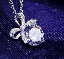 【大人気】！！■最落無ダイヤモンドネックレス■※刻印有※《2ct》★プラチナ仕上★_画像1