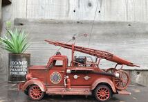 おんぼろ アメリカン/ FIRE DEPT/ クラシックラジコン/ 梯子車（消防車） #RC #シャビー #Vintage Car_画像5