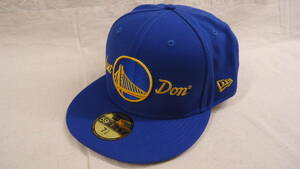 NEW ERA 59FIFTY Just Don x NBA Golden State Warriors 青 7 7/8 , 62.5cm ニューエラ ゴールデンステート・ウォーリアーズ おてがる配送