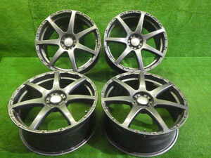 中古 RAYS/Sebring-ITC-S 18インチ 18×7.5J 5穴 社外 アルミホイール 4本セット フォレスター XVなど