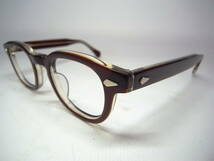 希少サイズ TART OPTICAL ARNEL タート オプティカル アーネル JD-04 004 42-23 5 3/4 ブラウンクリア シークレットウィンドウ J.デップ_画像3