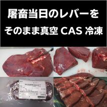 鮮度の変わらない「CAS冷凍」　国産牛 交雑牛 和牛 新鮮 レバー（加熱用） 約300g 真空 発送　鮮度抜群　屠畜当日即冷凍_画像3