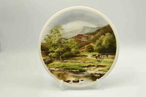 2177　飾り皿　イギリス19世紀の画家ジョン・コンスタブルの風景絵　英国　FINE BONE CHINA