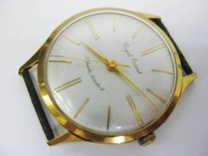 【YT-B⑰97】ORIENT/オリエント RoyalOrient、ロイヤルオリエント 3針手巻 17石 ゴールドケース フェイスのみ ジャンク品