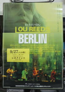 ルー・リード/ベルリン LOU REED'S BERLIN /ポスター!!