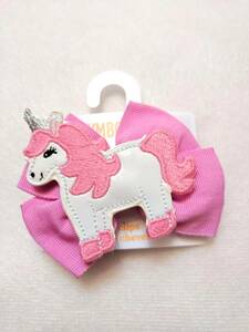  Gymboree Gymboree hair accessory ③ hair clip ribbon Unicorn Pegasus 