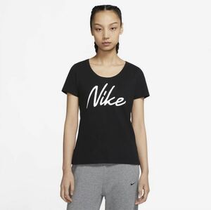 ナイキ Dri-FIT ウィメンズ ロゴ トレーニング TシャツNIKE レディース 黒