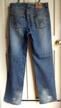 ★iloi JEANS SAEZ MERINO サエズメリノ / ユーズド加工・ルーズストレート・デニムジーンズ・サイズ34 / USED_画像6