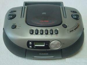 注目 ：CASIO ★ CDラジカセ CD-70S ★ CD不動故障品