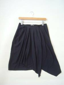 DKNY black volume silk skirt size4 Donna Karan 