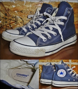 23.5㎝ コンバース オールスター ハイカット USA企画 DESIGNED IN USA 紺 CONVERSE ALLSTAR HI K20C241