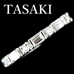 田崎真珠 TASAKI スクエア バケット カット ダイヤモンド 0.32ct リング Pt900