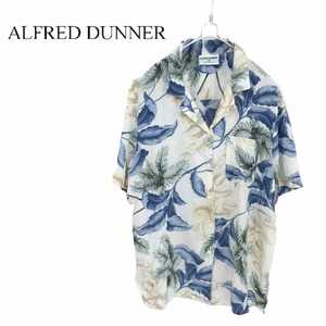 【ALFRED DUNNER】総柄 アロハシャツ 植物柄