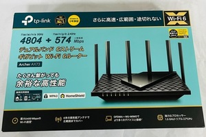 TP-Link WiFi ルーター WiFi 11ax 4804 + 574 Mbps アーチャー AX７３　 未使用に近い　(k387)