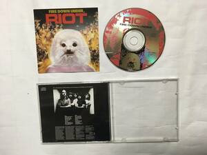 RIOT FIRE DOWN UNDER　オランダ盤　PROMO