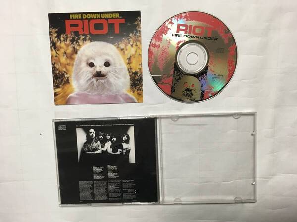 RIOT FIRE DOWN UNDER オランダ盤 PROMO