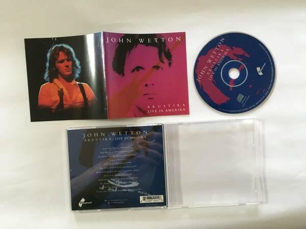 JOHN WETTON AKUSTIKA LIVE IN AMERIKA　オーストリア盤