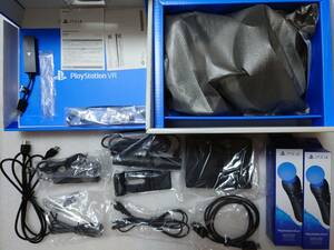 【美品】 PSVR PlayStation VR エキサイティングパック （PSカメラ＋Move2本）＋PS5対応カメラアダプタ付き