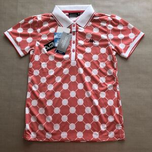 Новая / неиспользованная каппа -гольф -рубашка поло с коротким рукавом ◆ M ◆ KG322SS89 Pink Kappa