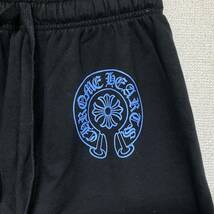 新品 限定 CHROME HEARTS クロムハーツ スウェットパンツ Sサイズ ブルー オンライン限定品 トラックパンツ クロス_画像2