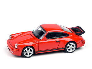 【気軽に楽しむ大人のインテリア】PARAGON PORSCHE Ruf CTR 左ハンドル/RED-1/64-夢 ノスタルジー 蘇る ☆未使用 未展示品☆即決有★彡