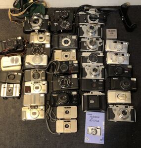 7.1 (5) 1円売り切り まとめ KONICA RICOH FUJIFILM ESPIO 28WB GR1S TIARA autoboy コニカ コンパクト フィルム カメラ ジャンク