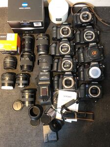 7.1 (6) 1円売り切り 送料無料 まとめ sony MINOLTA α7 α330 α9 α77 DT 85mm 24-105mm 18-200mm 24-50mm デジタル ジャンク