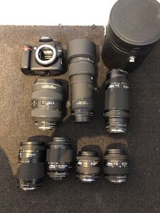 7.2 (13) 1円売り切り 送料無料 NIKON D5000 28-70 300mm 75-300 80-200 35-80 28-70 とレンズ まとめ ジャンク デジカメ AFレンズ