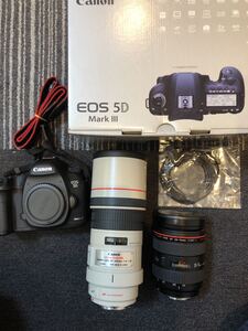 7.4 (24) 1円売り切り 送料無料 CANON 5D mark III EF レンズ 300mm 28-70mm デジカメ キャノン まとめ ジャンク