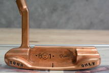 【程度良好 鑑定書付】ピレッティ Piretti 801CU Tour Only Copper パター 33インチ ヘッドカバー付属 鑑定書付き 希少 ピン型 カッパー_画像4