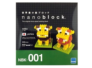 nanoblock ナノブロック SHISA シーサー 220PCS ブロック おもちゃ 教育玩具 マイクロサイズ ナノブロック 沖縄限定 シーサー NBK-001