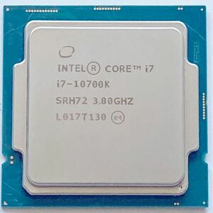 【中古品】Intel製CPU Core i7 10700K 3.80GHz LGA1200 ×1個