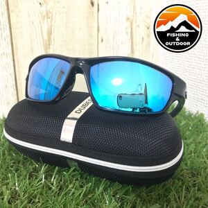 スポーツサングラス 偏光 UV400 ゴルフ・野球・サイクリング ブルー