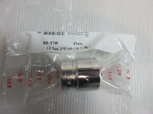 KTC JAPAN KYOTO TOOL 12.7SQ ソケット 12角 27mm B4-27W ソケット レンチ 面接触 十二角 差込角 (sq.) 12.7 車 整備 メンテナンス 工具