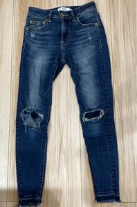 AZUL アズール ダメージデニム スキニー ジーンズ 伸縮性あり moussy デニムパンツ JEANS DIESEL