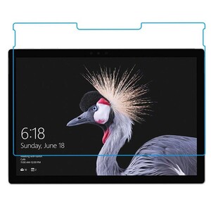 サーフィス ガラス フィルム Surface Pro 6世代 5世代 4世代 強化ガラス 液晶保護フィルム 耐指紋 撥油性 9H 0.3mm 2.5D ラウンドエッジ