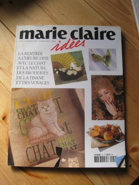 海外雑誌　marie claire IDEES　マリー・クレールイデー　NO50 　洋書　手芸雑誌　猫DIY　外国雑誌