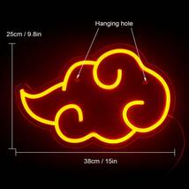 ネオンサイン 筋斗雲 LED看板 お洒落インテリア クール 存在感抜群 中華料理店 装飾 取付簡単 イルミネーション ナイトライト 雰囲気作り_画像7