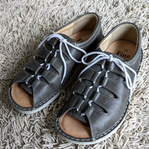 sk_038 new goods 39,600 jpy -21,500 jpy 46%OFF fins comfort FinnComfort shoes health shoes * hallux valgus wide width . height gray series 36 23.0cm corresponding 