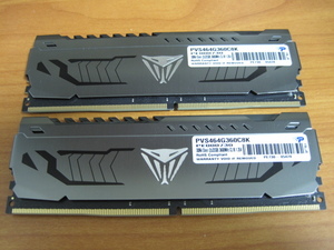 PATRIOT VIPER STEEL 64GB (32GBx2) DDR4 3600MHz PC4-28800 PE000730-PVS464G360C8K