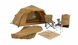 コールマン ソロキャンプスタートパッケージ テント 小型 マットチェアーランタン コヨーテ シュラフ