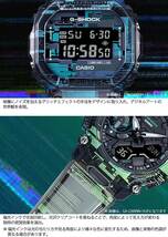 新品 国内正規 カシオ Ｇ‐SHOCK DW-5600NN-1JF Digital Glitch バグ 偏光インク MAP印刷 スケルトン 20気圧防水 デジタル世界 タフネス_画像8