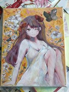 春とスミレ・手書きイラスト