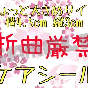 【文字変更無料】ケアシール 42枚【カット無料】