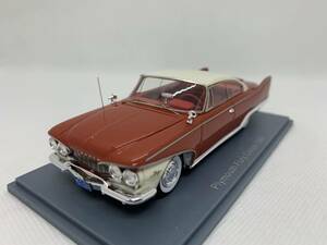 NEO 1/43 プリムス Plymouth Fury Coupe1960 Dark red×White J04-05-435