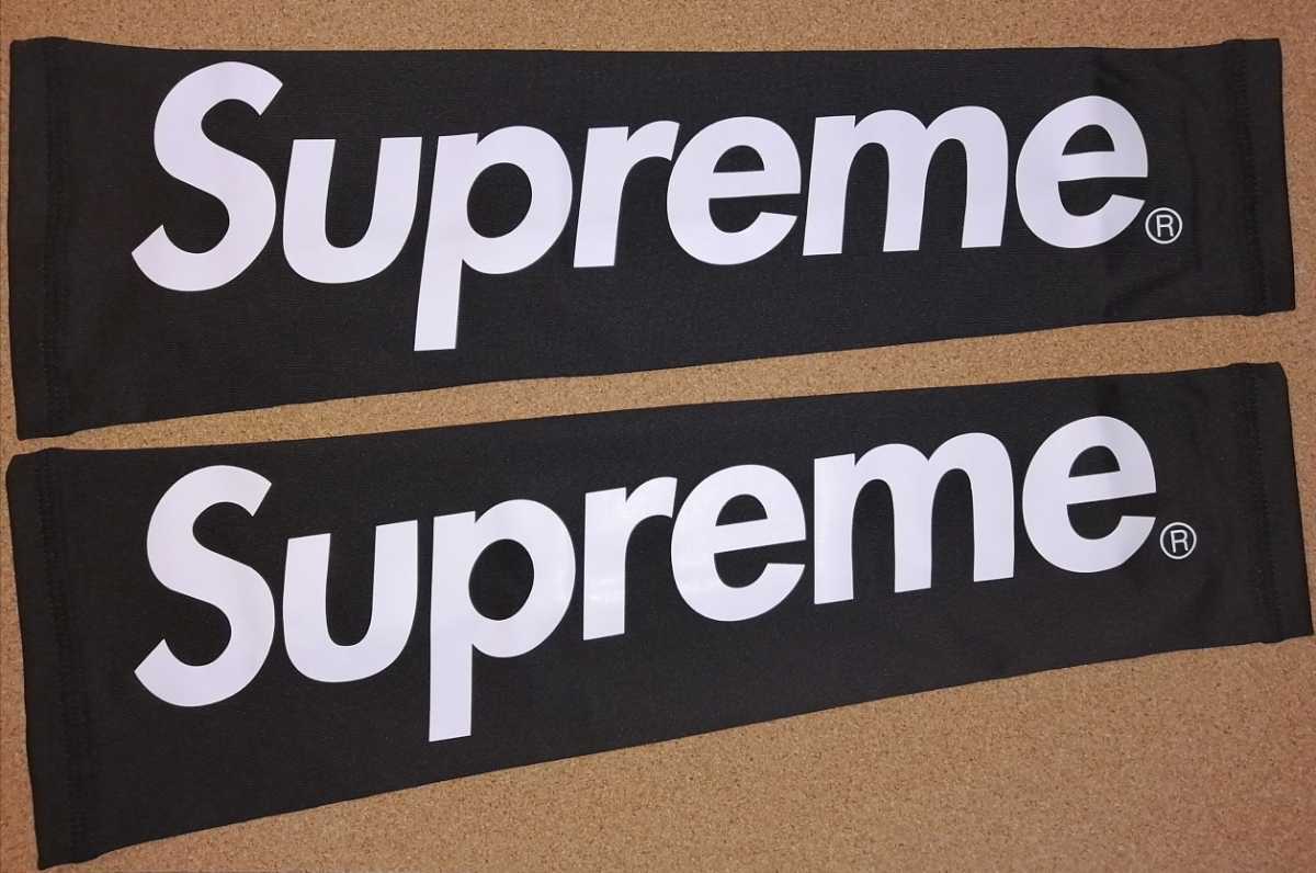 2021春の新作 supreme シュプリーム アームスリーブ 黒 ブラック L