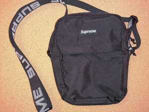 シュプリーム supreme 18ss shoulder bag black ショルダーバッグ ブラック　黒