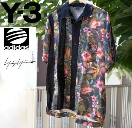 Y-3　アロハシャツ　ハイビスカス 半袖 半袖シャツ SHIRT