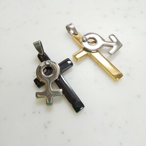 未使用 金属アレルギー対応 ペンダントトップ サージカルステンレス 2つセット チャーム