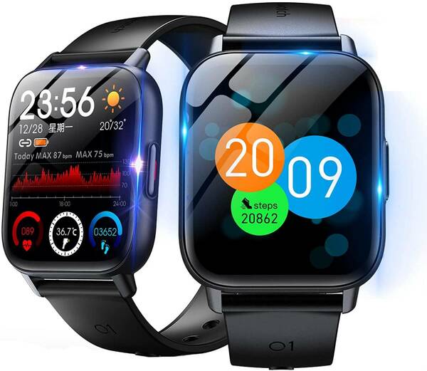 2023 スマートウォッチ Bluetooth5.2 腕時計血中酸素濃度測定1.69インチ